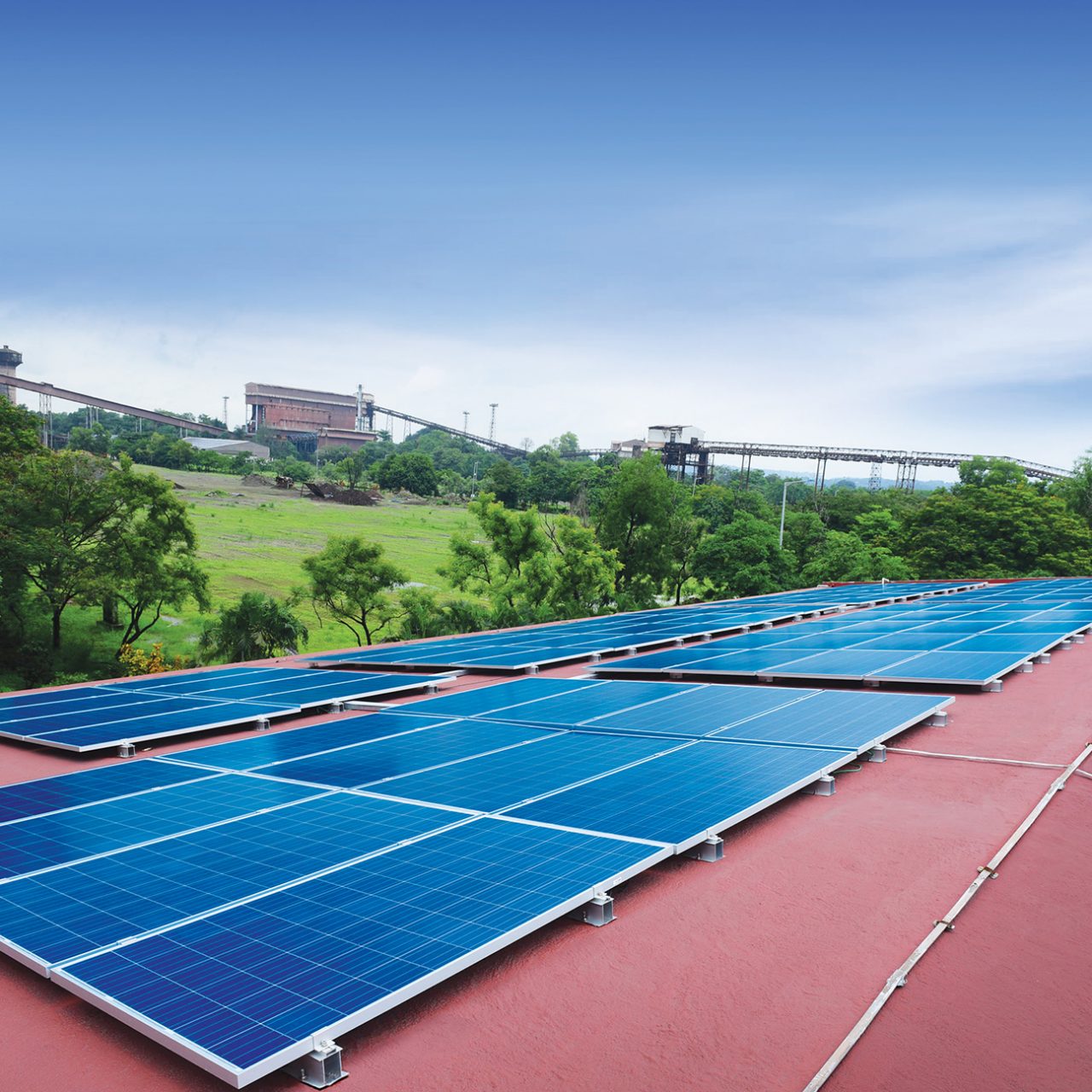 Rooftop solar panels